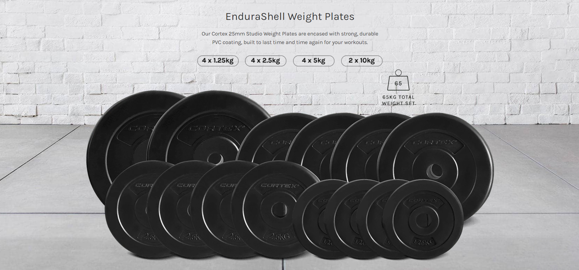 Cortex EnduraShell Weight Plates Set